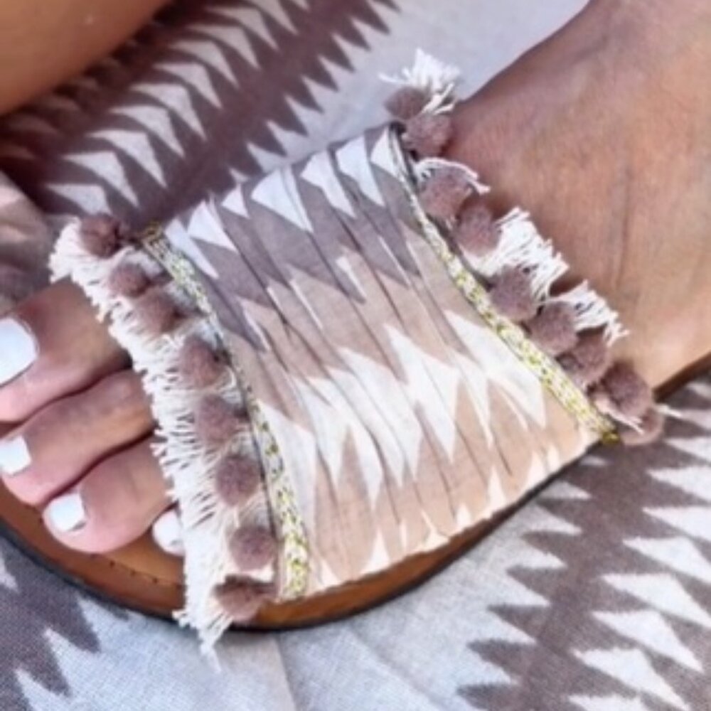 FABULOUS IBIZAMODE 'INESSA IMPRESSION' BOHO SLIDES - BNWT - SZ39